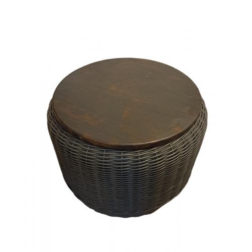 Стол журнальный круглый со скрытой нишей