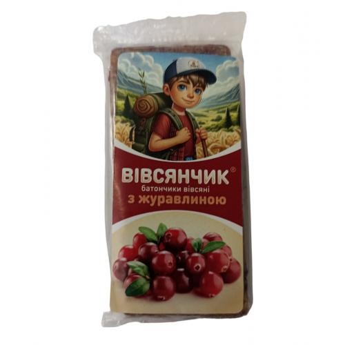 Батончик Овсянчик с клюквой без сахара 60 г