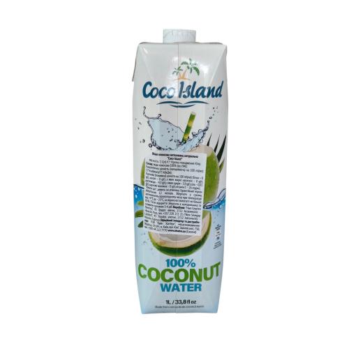 Кокосова вода натуральна COCO ISLAND 1 л