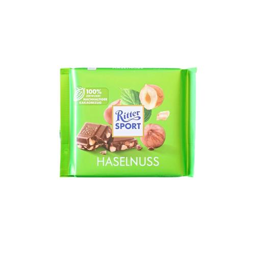 Шоколад Ritter Sport молочный с дробленым орехом 100 г 