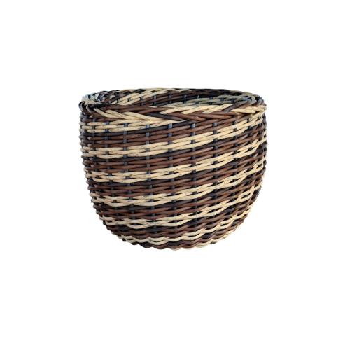 Кашпо из искусственного ротанга 