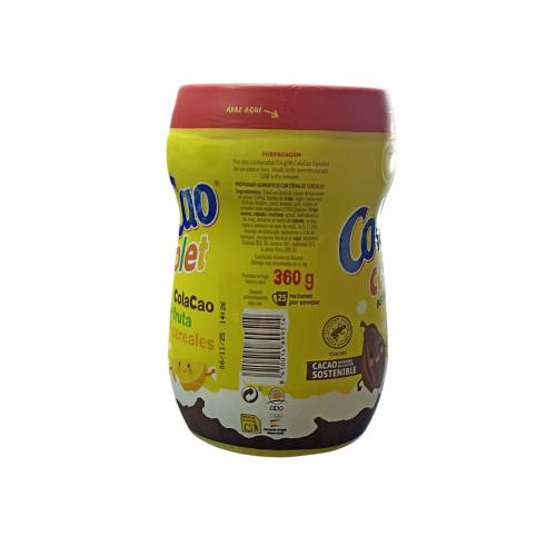 Какао розчинне ColaCao з фруктами та злаками 360г 