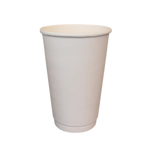 Стакан бумажный двухслойный Белый 500 мл (25)