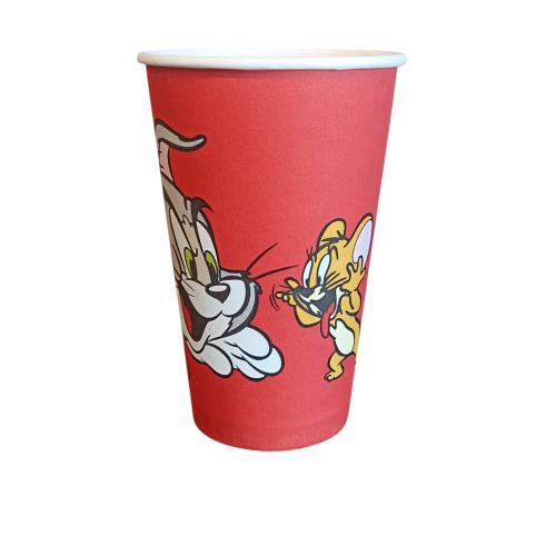 Стакан бумажный Том и Джерри 500 мл (35)