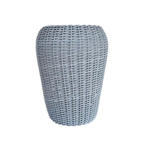 Кашпо из искусственного ротанга 