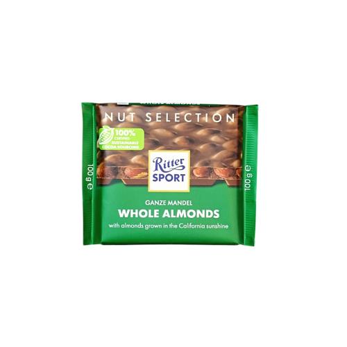 Шоколад Ritter Sport молочный с целым миндалем 100 г