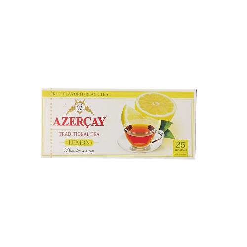 Чай Azercay чорний з ароматом лимона в конверті 25 п (24)