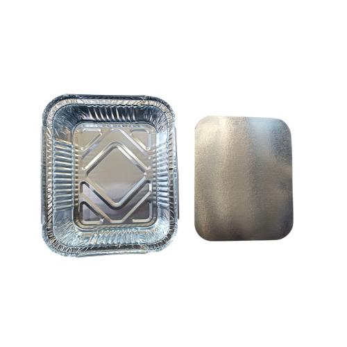 Пищевой контейнер из фольги 500 мл с крышкой