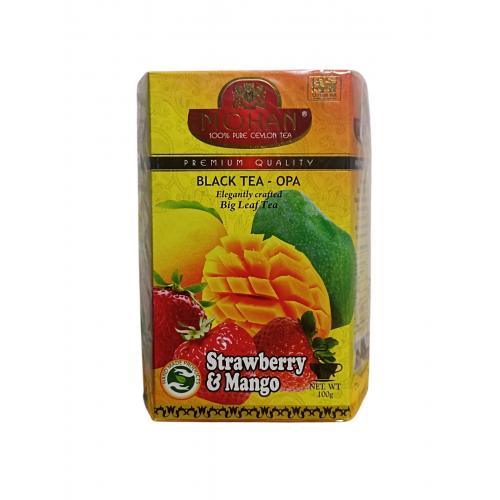 Чай Mohan чорный Strawberry Mango 100 г 