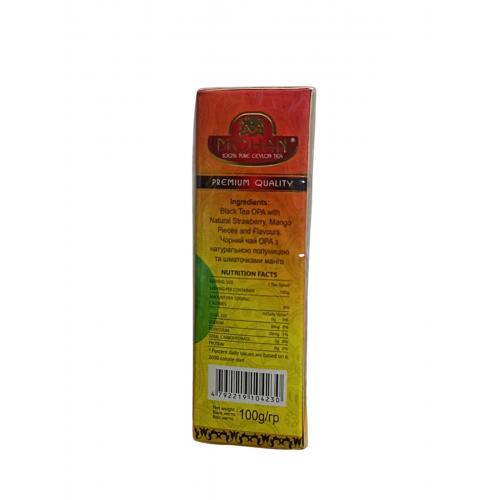 Чай Mohan чорный Strawberry Mango 100 г 