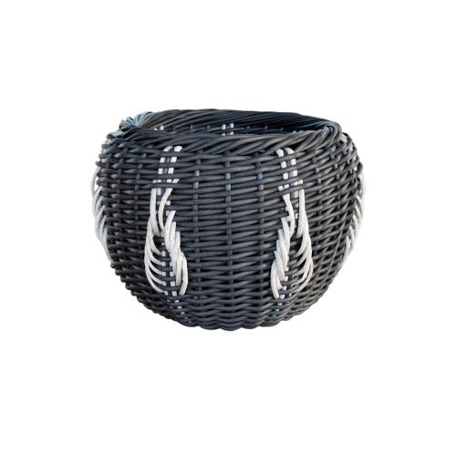 Кашпо из искусственного ротанга 
