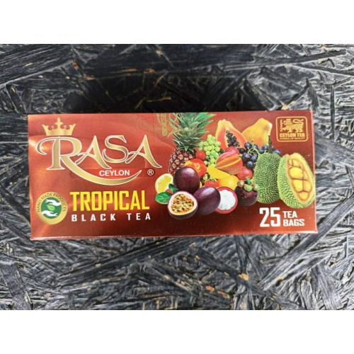 Чай Rasa черный Тропические фрукты 25 пак