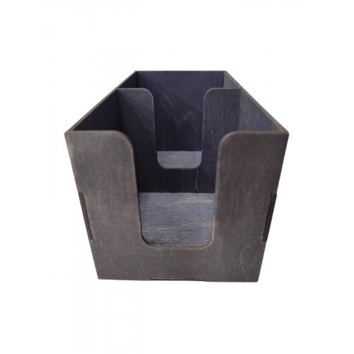 Салфетница двойная чёрная