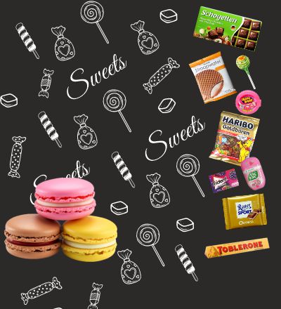 Шоколад, солодощі та жувальна гумка