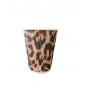 Стакан бумажный гофрированый Леопард 400 мл (30)