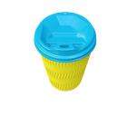 Стакан бумажный гофрированный Жёлтый 340 мл (20)