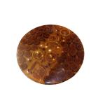 Столик журнальный из эпоксидной смолы с подсветкой D-500. H-450