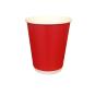 Купить Стакан двухслойный Красный 400 мл (20) в интернет-магазине «Файна Кава»