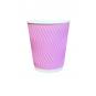 Придбати Стакан паперовий гофрований Фіолетовий 175 мл (20) в интернет-магазине «Файна Кава»