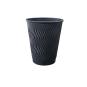 Придбати Стакан паперовий гофрований U 400 мл Double Black (25) в интернет-магазине «Файна Кава»