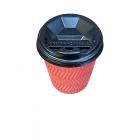 Стакан бумажный гофрированный Красный 250 мл (20)