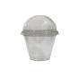 Купить Пластиковый стакан с купольной крышкой без отверстия 280 мл в интернет-магазине «Файна Кава»