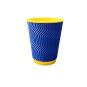 Придбати Стакан паперовий гофрований Синьо-Жовтий 400 мл (25) в интернет-магазине «Файна Кава»