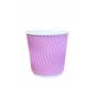 Купить Стакан бумажный гофрированый Фиолетовый 110 мл (20) в интернет-магазине «Файна Кава»