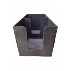 Салфетница двойная чёрная